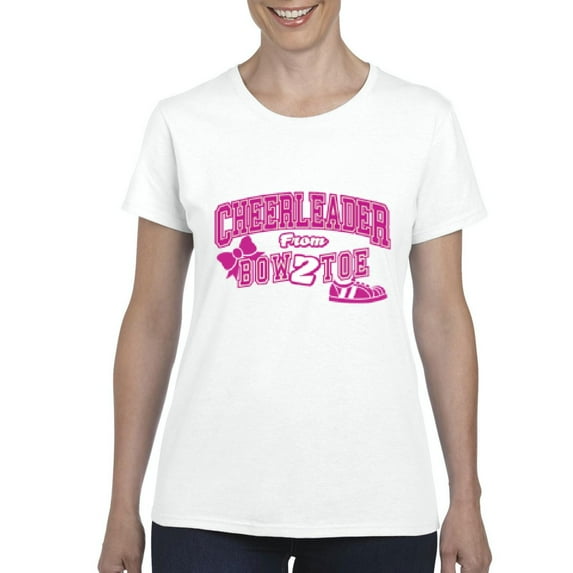 Normal is Boring - Women's T-Shirt Short Sleeve, up to Women Size 3XL - Cheerleader Bow 2 Toe