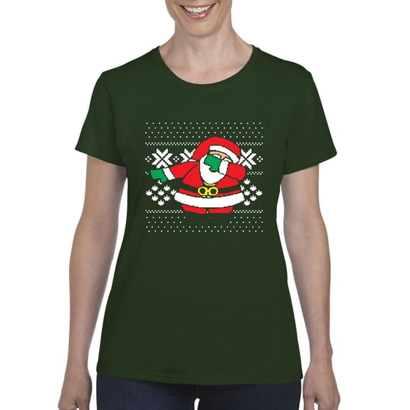 Normal is Boring - Women's T-Shirt Short Sleeve, up to Women Size 3XL - Christmas Dancing Santa