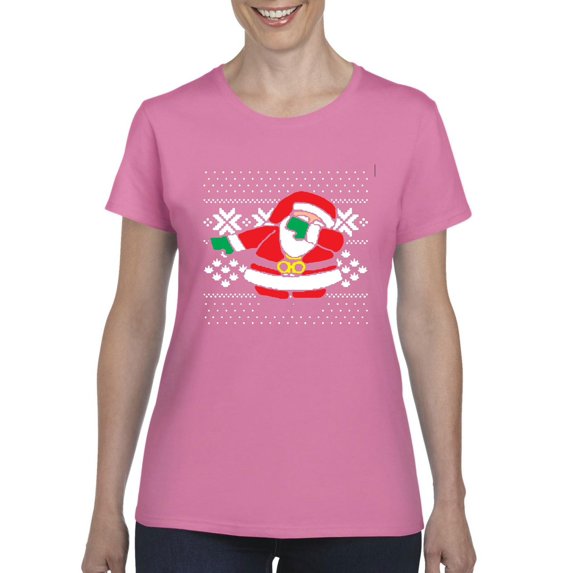 Normal is Boring - Women's T-Shirt Short Sleeve, up to Women Size 3XL - Christmas Dancing Santa