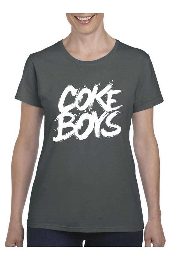 - Women's T-Shirt Short Sleeve, up to Women Size 3XL - Coke Boys