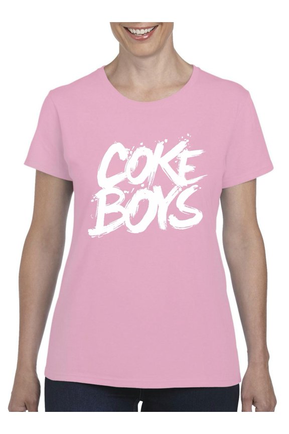 - Women's T-Shirt Short Sleeve, up to Women Size 3XL - Coke Boys