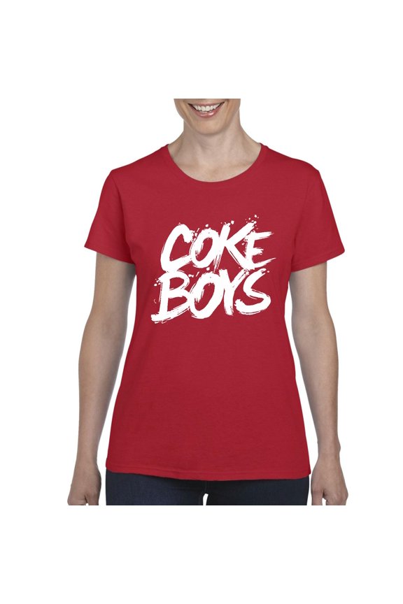 - Women's T-Shirt Short Sleeve, up to Women Size 3XL - Coke Boys