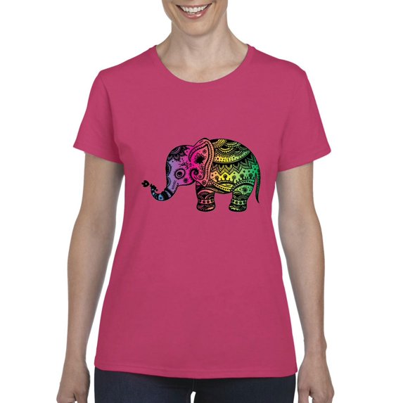 Normal is Boring - Women's T-Shirt Short Sleeve, up to Women Size 3XL - Elephant