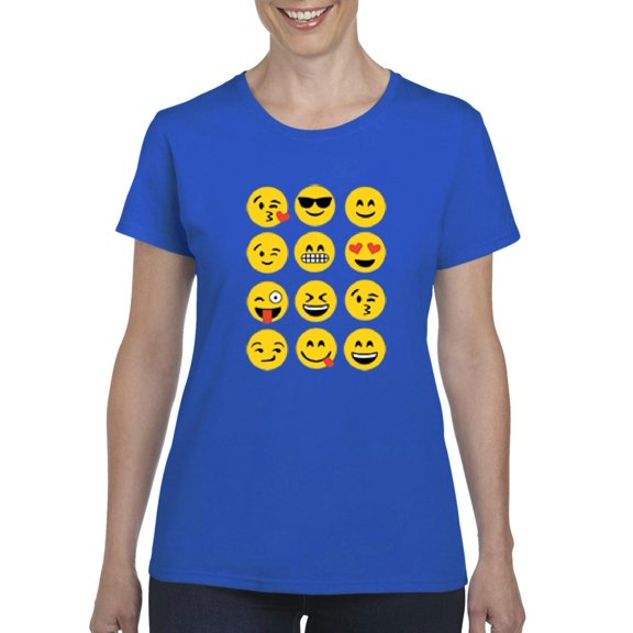 NIB - Women's T-Shirt Short Sleeve - Emoji Group