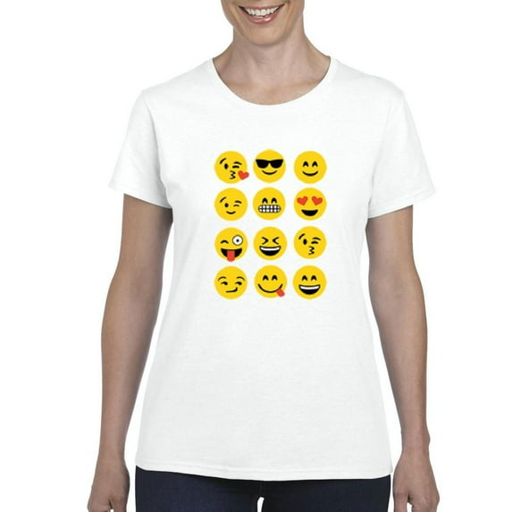 NIB - Women's T-Shirt Short Sleeve - Emoji Group