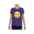 thumbnail image 1 of Normal is Boring - Women's T-Shirt Short Sleeve, up to Women Size 3XL - Emoji Heart-Shaped Eyes, 1 of 5