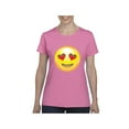 thumbnail image 1 of Normal is Boring - Women's T-Shirt Short Sleeve, up to Women Size 3XL - Emoji Heart-Shaped Eyes, 1 of 5