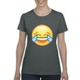 thumbnail image 1 of NIB - Women's T-Shirt Short Sleeve - Emoji Laughing Tears, 1 of 5