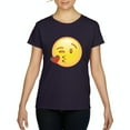 thumbnail image 1 of Normal is Boring - Women's T-Shirt Short Sleeve, up to Women Size 3XL - Emoji Winky Face, 1 of 5