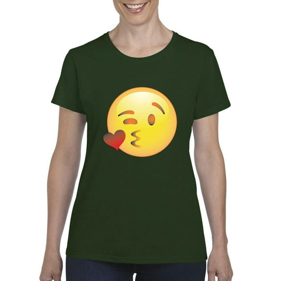 Normal is Boring - Women's T-Shirt Short Sleeve, up to Women Size 3XL - Emoji Winky Face