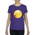 thumbnail image 1 of Normal is Boring - Women's T-Shirt Short Sleeve, up to Women Size 3XL - Emoji Winky Face, 1 of 5