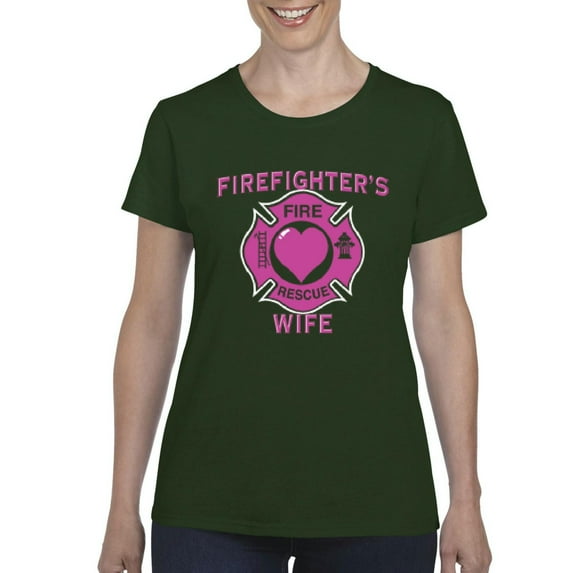 NIB - Women's T-Shirt Short Sleeve - Firefighter`s Wife
