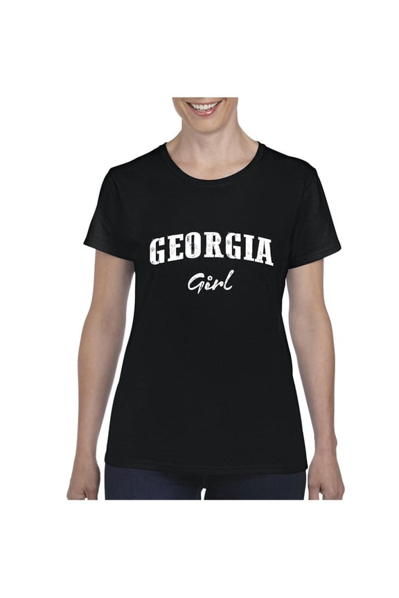 - Women's T-Shirt Short Sleeve, up to Women Size 3XL - Georgia Girl