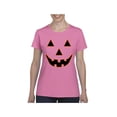 thumbnail image 1 of Normal is Boring - Women's T-Shirt Short Sleeve, up to Women Size 3XL - Halloween Costume Pumpkin Face, 1 of 5