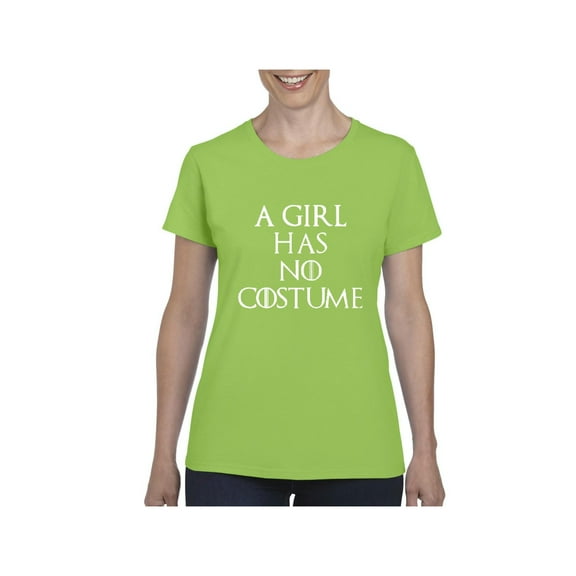 NIB - Women's T-Shirt Short Sleeve - Halloween Costume This Girl Has No Costume