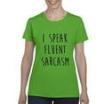 thumbnail image 1 of Normal is Boring - Women's T-Shirt Short Sleeve, up to Women Size 3XL - I Speak Fluent Sarcasm, 1 of 5