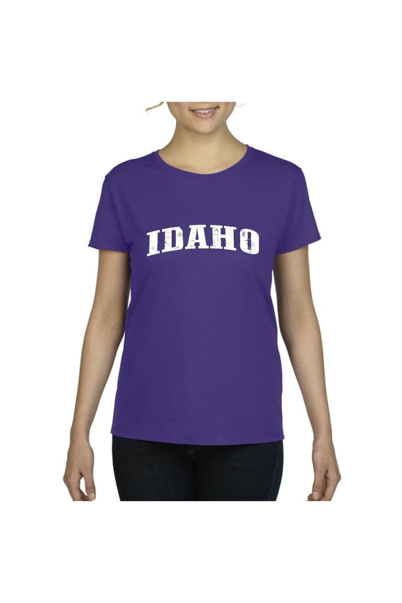 - Women's T-Shirt Short Sleeve, up to Women Size 3XL - Idaho