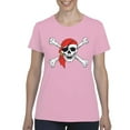 thumbnail image 1 of Normal is Boring - Women's T-Shirt Short Sleeve, up to Women Size 3XL - Jolly Roger Skull & Crossbones, 1 of 5