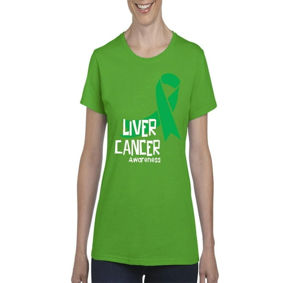 NIB - Women's T-Shirt Short Sleeve - Liver Cancer