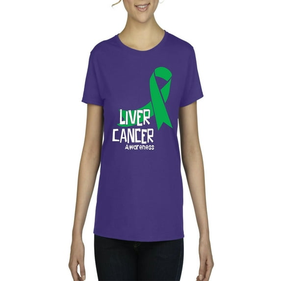 NIB - Women's T-Shirt Short Sleeve - Liver Cancer