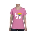 thumbnail image 1 of NIB - Women's T-Shirt Short Sleeve - Love Rainbow, 1 of 5