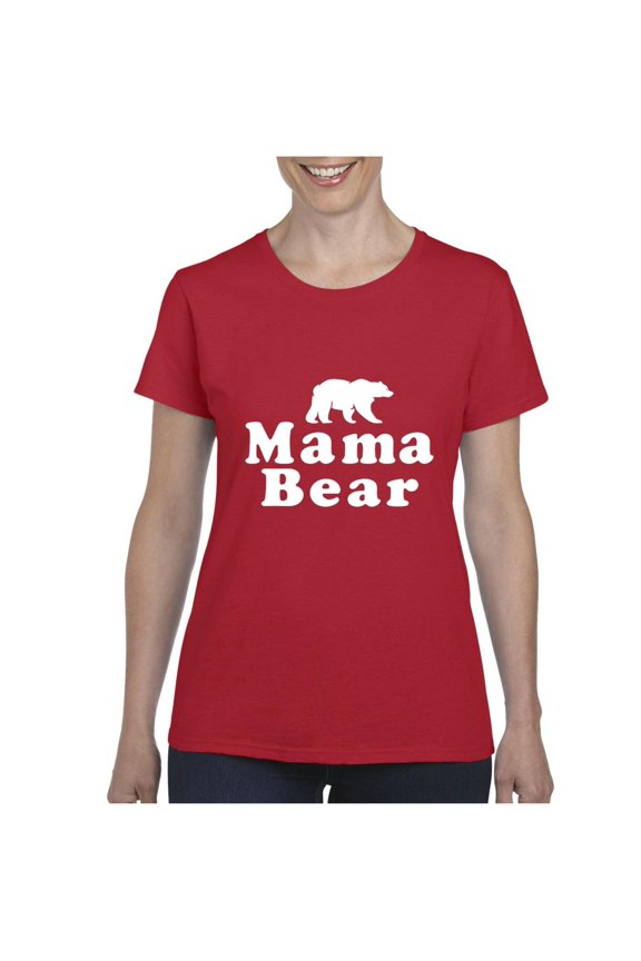 - Women's T-Shirt Short Sleeve, up to Women Size 3XL - Mama Bear