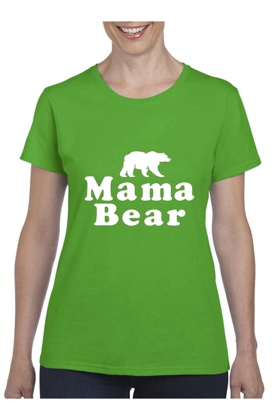 - Women's T-Shirt Short Sleeve, up to Women Size 3XL - Mama Bear