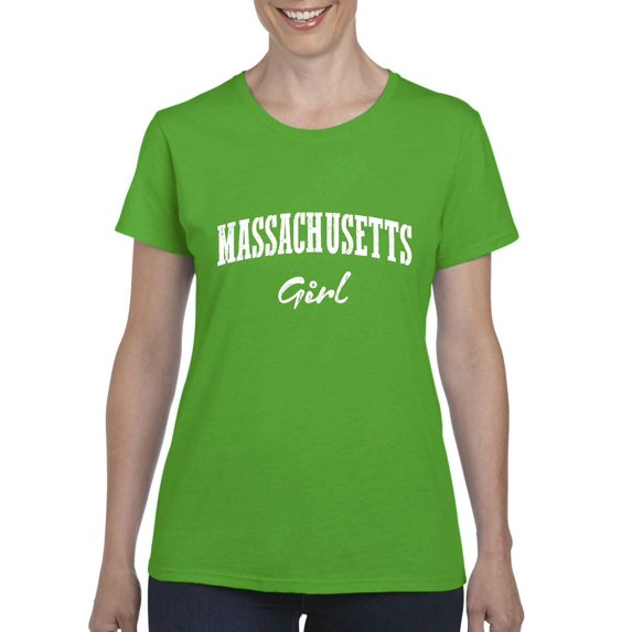 NIB - Women's T-Shirt Short Sleeve - Massachusetts Girl