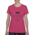 thumbnail image 1 of Normal is Boring - Women's T-Shirt Short Sleeve, up to Women Size 3XL - Mother of Cats, 1 of 5