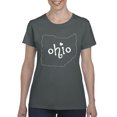thumbnail image 1 of NIB - Women's T-Shirt Short Sleeve - Ohio Map, 1 of 5