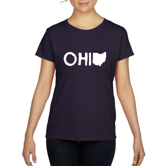 NIB - Women's T-Shirt Short Sleeve - Ohio Map
