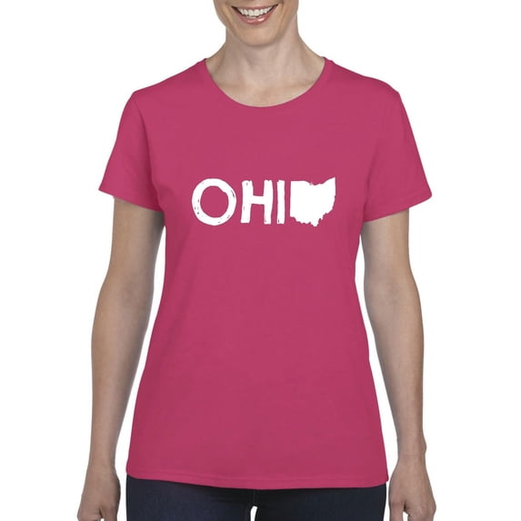 NIB - Women's T-Shirt Short Sleeve - Ohio Map