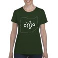 thumbnail image 1 of NIB - Women's T-Shirt Short Sleeve - Ohio Map, 1 of 5