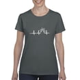 thumbnail image 1 of NIB - Women's T-Shirt Short Sleeve - Paw Heartbeat, 1 of 5