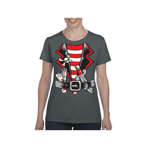 Normal is Boring - Women's T-Shirt Short Sleeve, up to Women Size 3XL - Pirate Costume