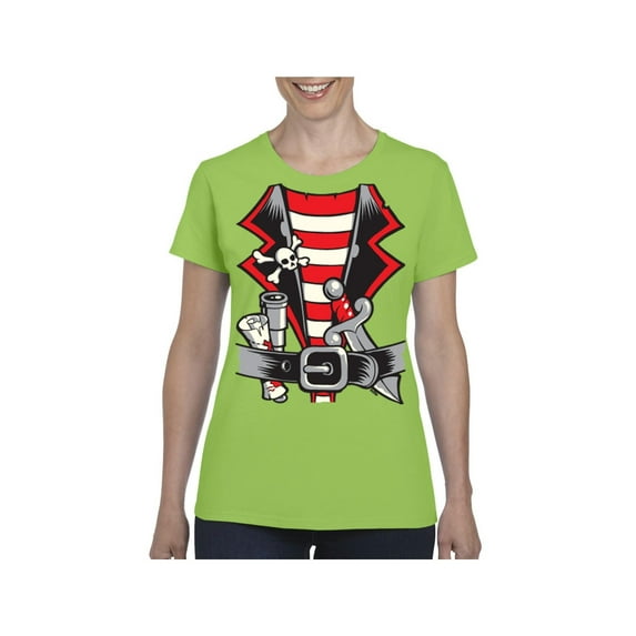 NIB - Women's T-Shirt Short Sleeve - Pirate Costume