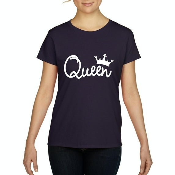 NIB - Women's T-Shirt Short Sleeve - Queen in White Crown