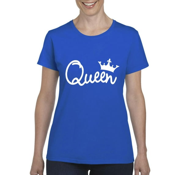 Normal is Boring - Women's T-Shirt Short Sleeve, up to Women Size 3XL - Queen in White Crown