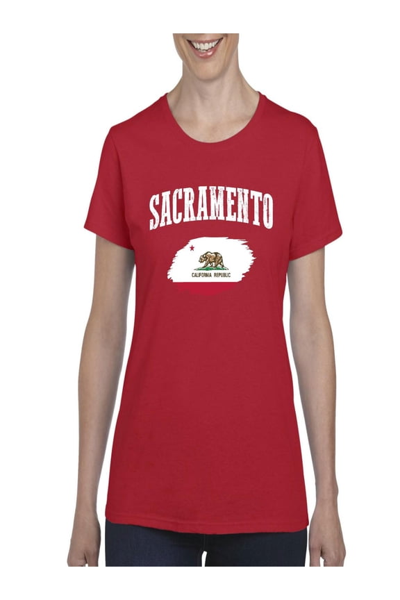 - Women's T-Shirt Short Sleeve, up to Women Size 3XL - Sacramento