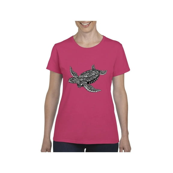 Normal is Boring - Women's T-Shirt Short Sleeve, up to Women Size 3XL - Sea Turtle Hawaii