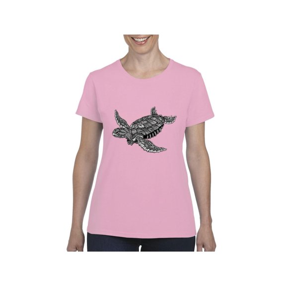 Normal is Boring - Women's T-Shirt Short Sleeve, up to Women Size 3XL - Sea Turtle Hawaii