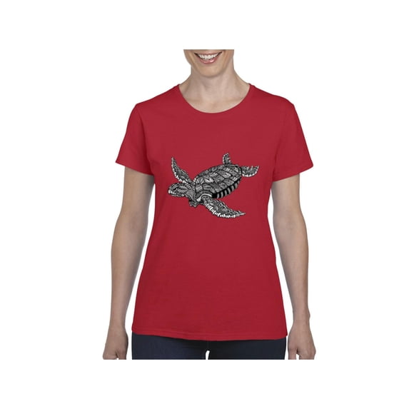 Normal is Boring - Women's T-Shirt Short Sleeve, up to Women Size 3XL - Sea Turtle Hawaii
