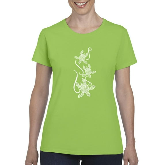 NIB - Women's T-Shirt Short Sleeve - Sea Turtles Hawaii