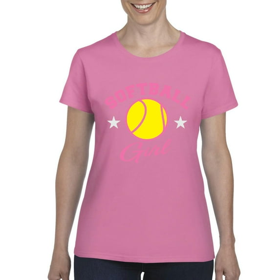 Normal is Boring - Women's T-Shirt Short Sleeve, up to Women Size 3XL - Softball Girl