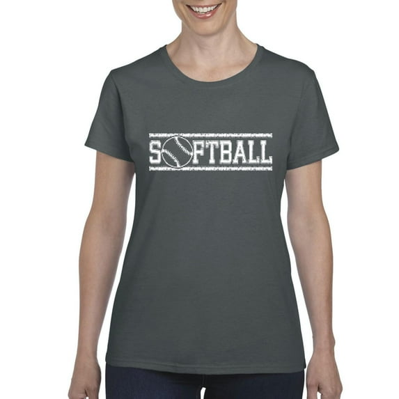 NIB - Women's T-Shirt Short Sleeve - Softball with Ball