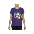 thumbnail image 1 of Normal is Boring - Women's T-Shirt Short Sleeve, up to Women Size 3XL - Space Cat, 1 of 5