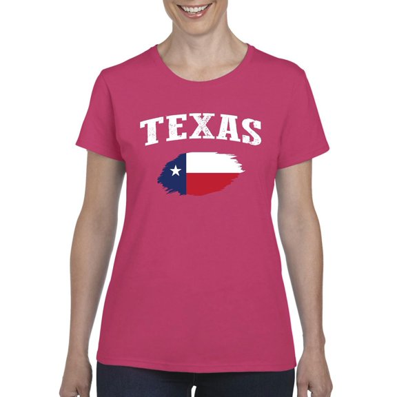 Normal is Boring - Women's T-Shirt Short Sleeve, up to Women Size 3XL - Texas Flag