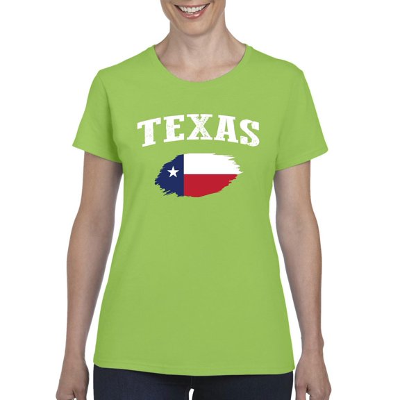 Normal is Boring - Women's T-Shirt Short Sleeve, up to Women Size 3XL - Texas Flag