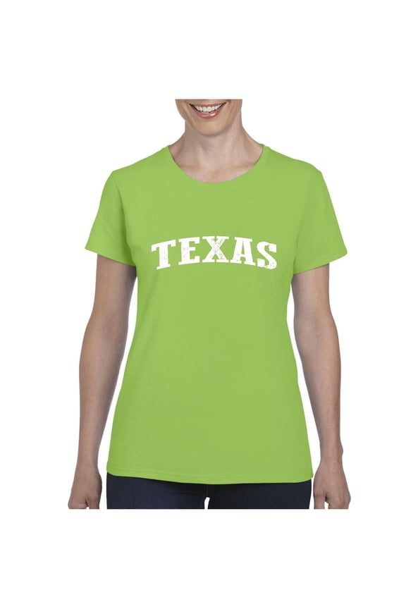 - Women's T-Shirt Short Sleeve, up to Women Size 3XL - Texas