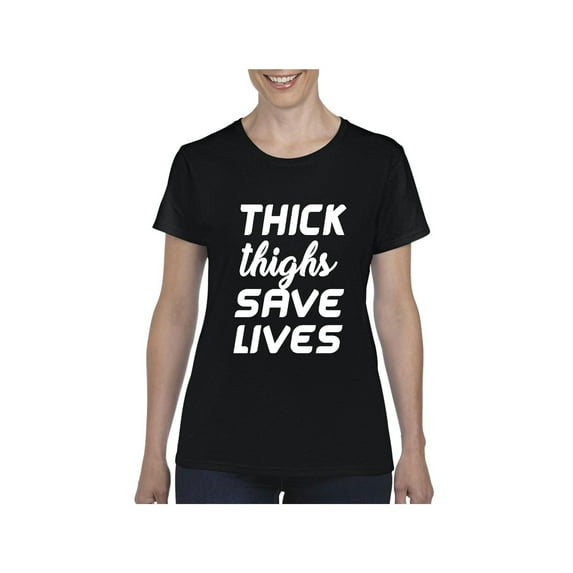 Normal is Boring - Women's T-Shirt Short Sleeve, up to Women Size 3XL - Thick Thighs Save Lives